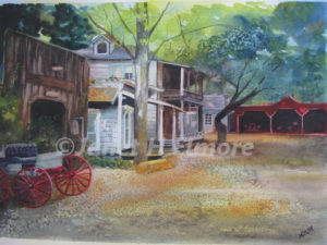 Georgetown Street Watercolor Painting